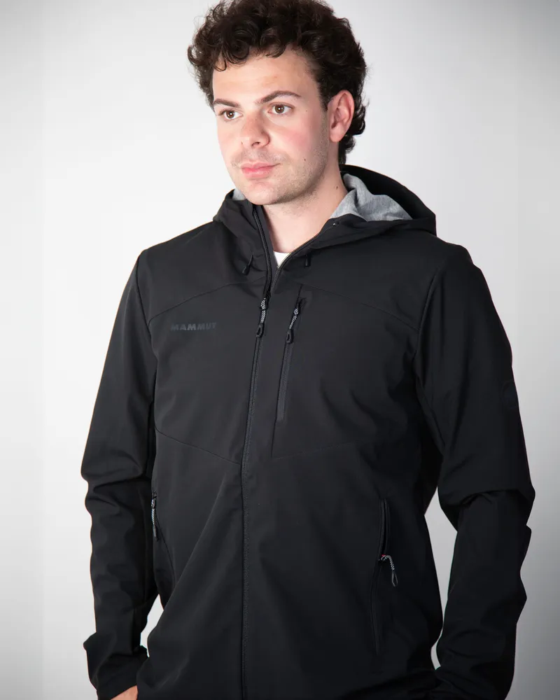 Mammut corporate SO hooded jacket men black anthem branding 1