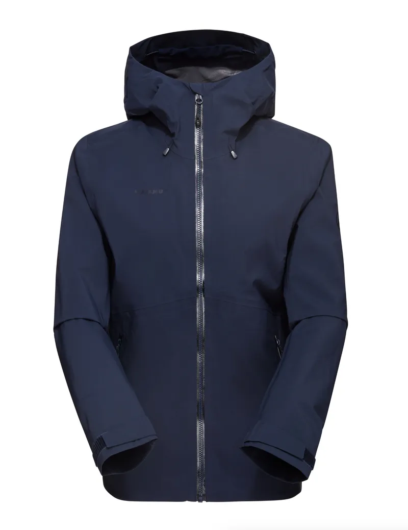 Custom mammut womens hardshell hooded jacket marine by anthem branding