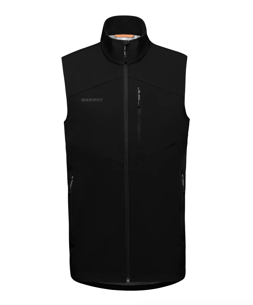 Mammut softshell vest black by anthem branding