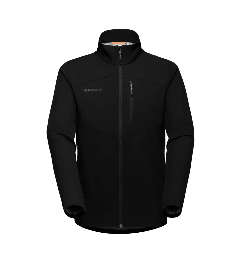 Custom mammut softshell jacket black anthem branding