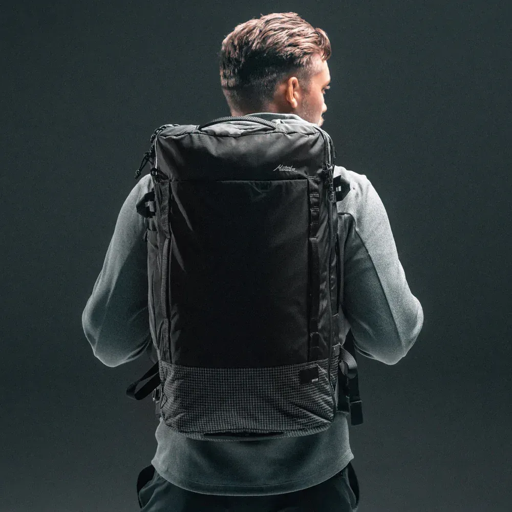 Matador equipment Globe Rider45 Travel Backpack by anthem branding 1