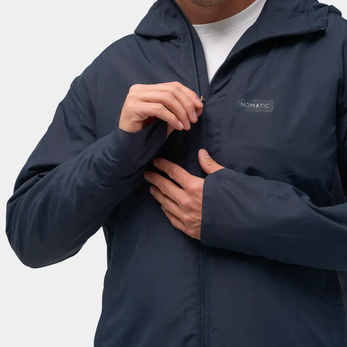 AN JT1 NVY Outset Hooded Jacket NAVY NOMATIC OM 18