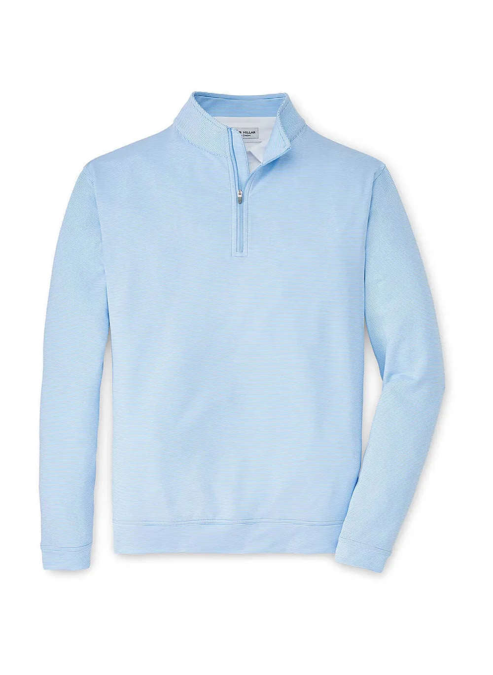 Peter millar perth mini strip stretch loop terry quarter zip