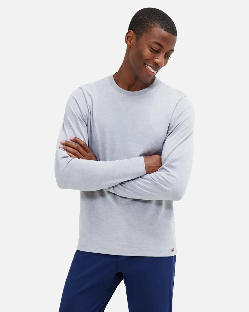 Rhone PWA 4 elementlongsleevetee heathergray corporate sales by anthem branding