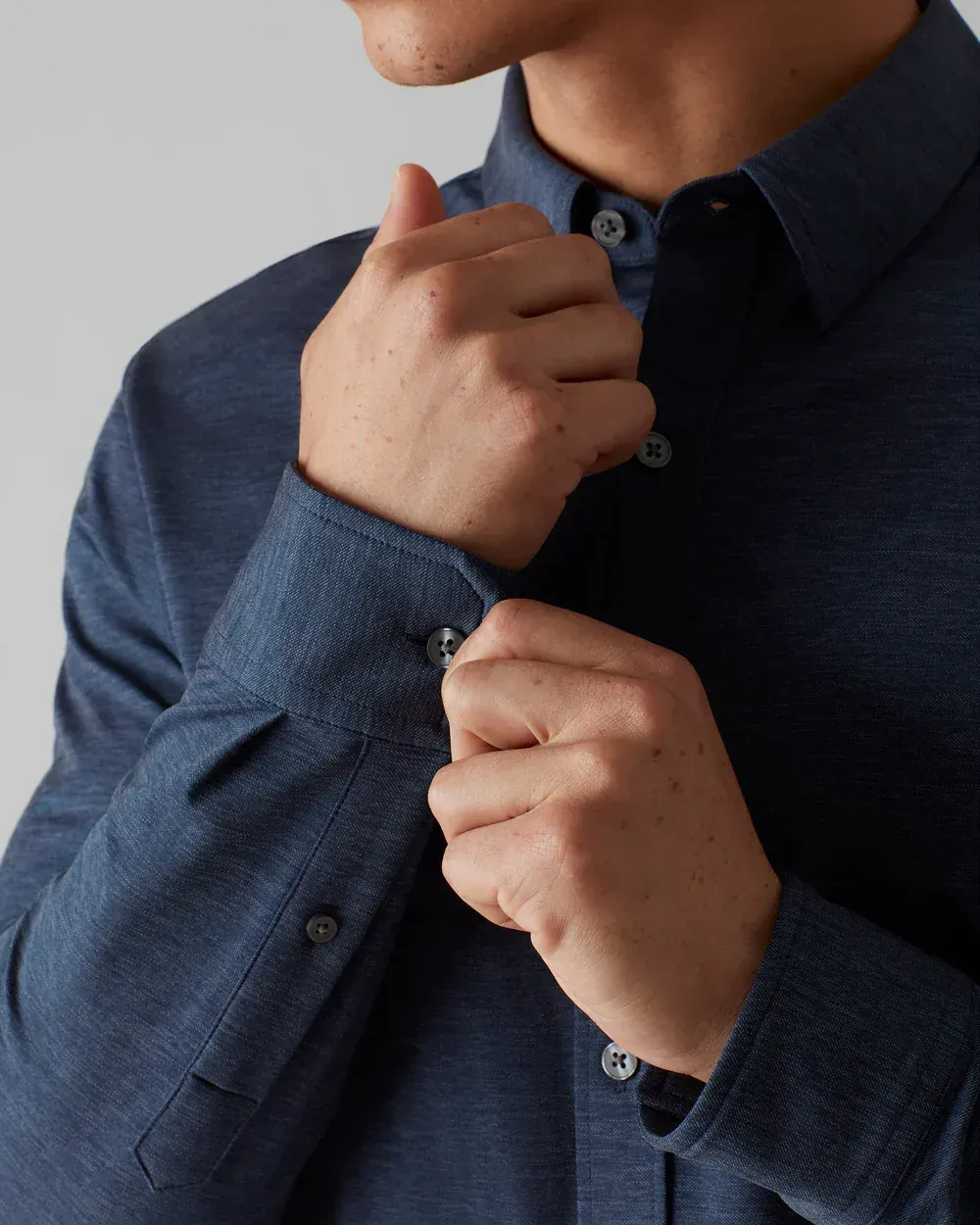 Commuter Shirt Slim Denim Blue Oxford 049 1000x