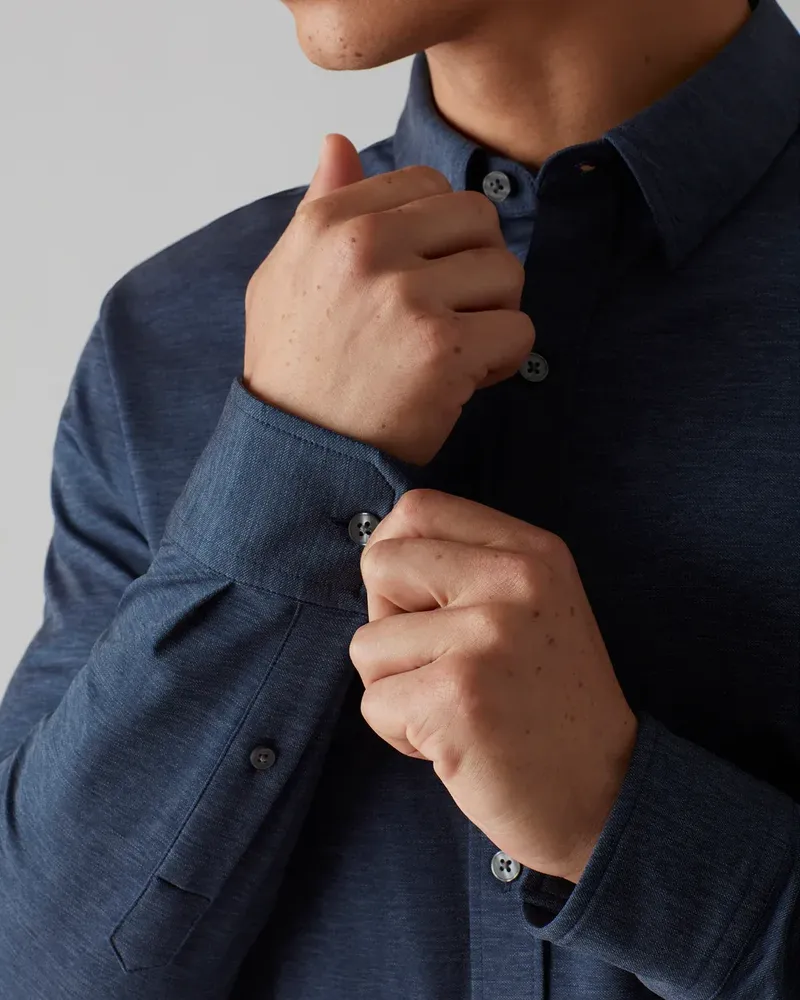 Commuter Shirt Slim Denim Blue Oxford 049 1000x