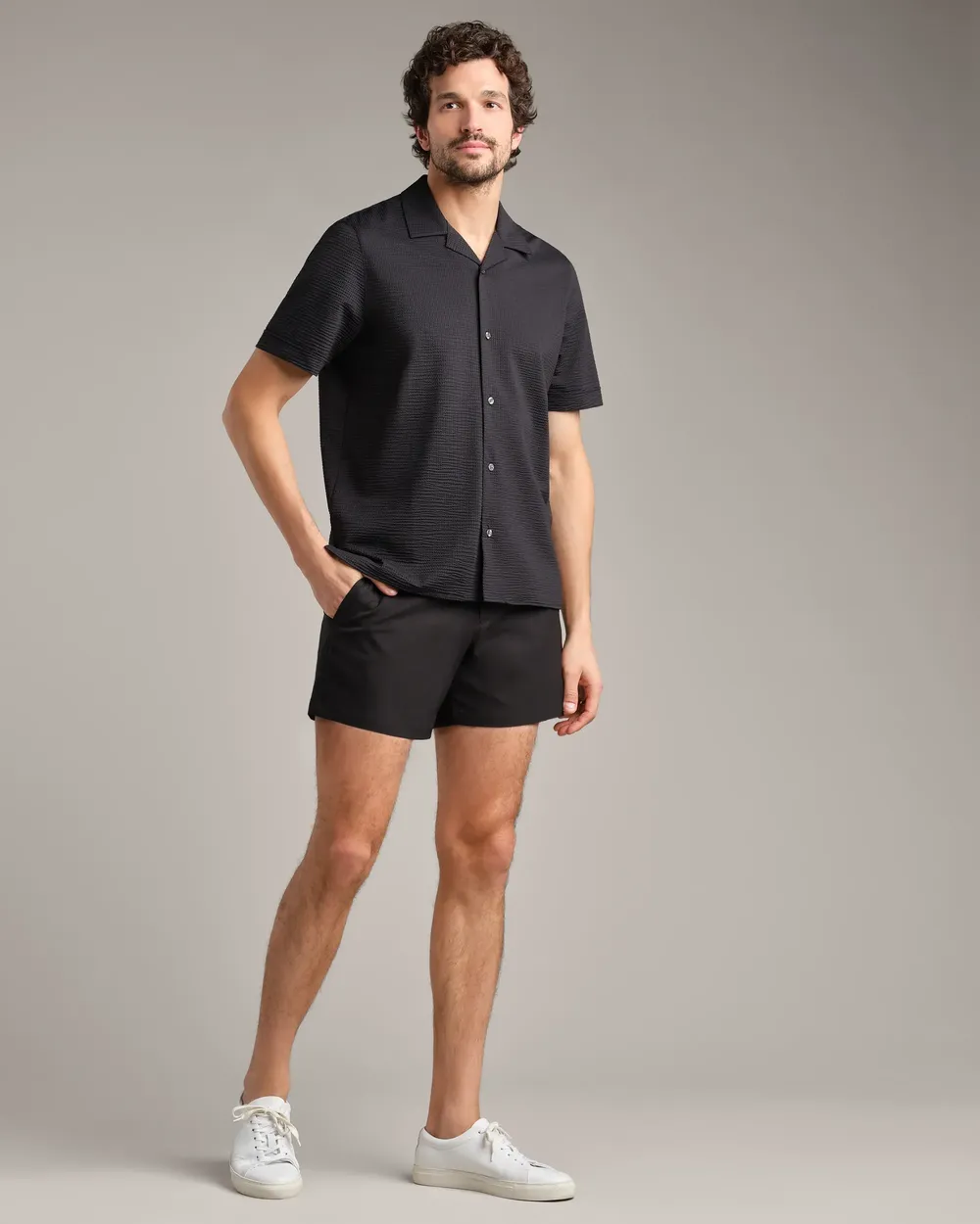 Rhone commuter seersucker camp collar shirt by anthem branding