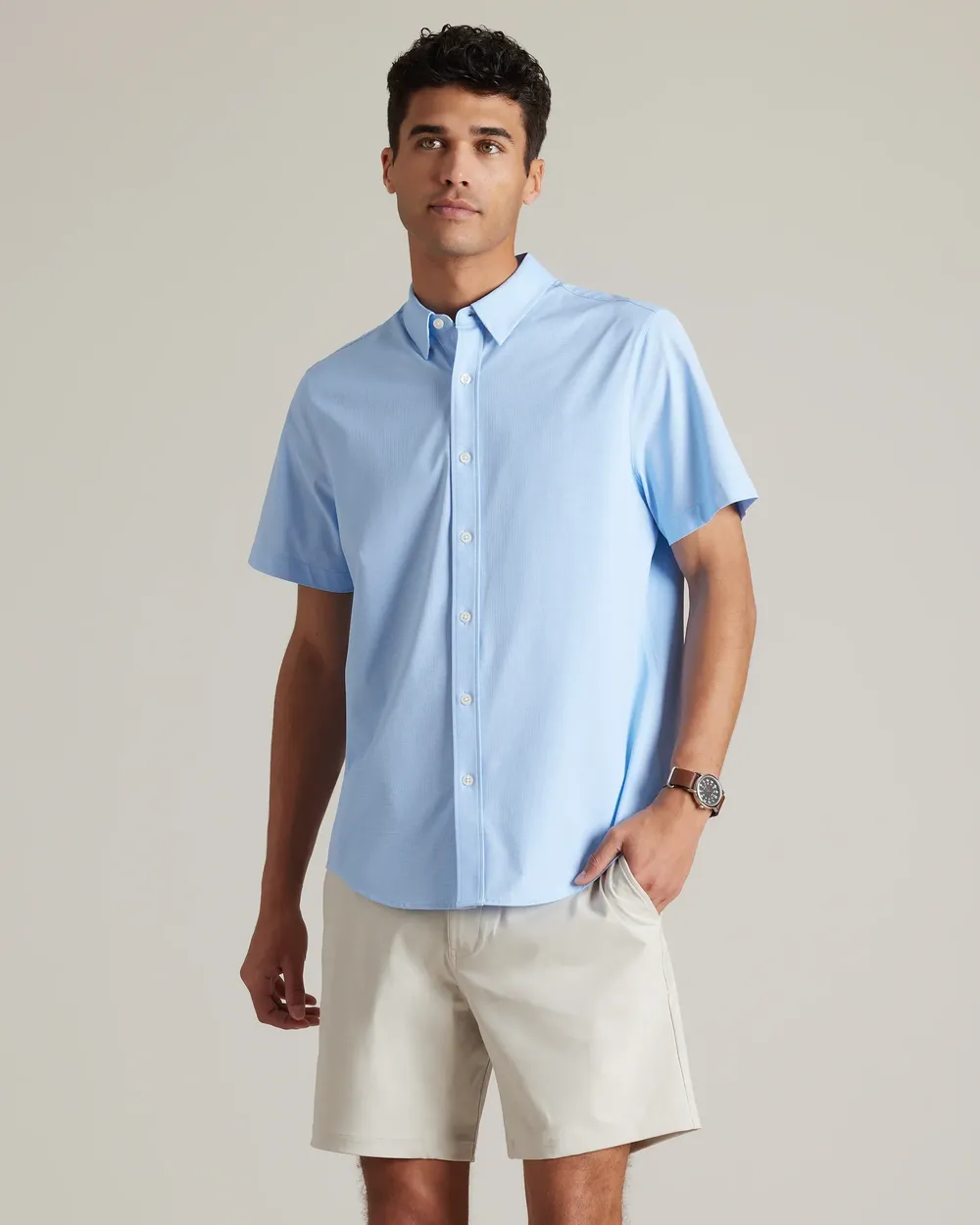 Rhone commuter short sleeve button down by anthem branding