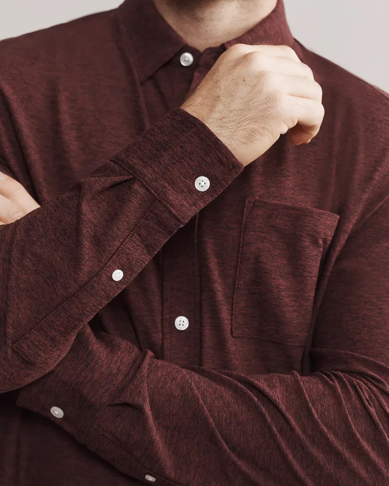 WFH Shirt Tawny Port Black Heather 101622 608 076 2000x