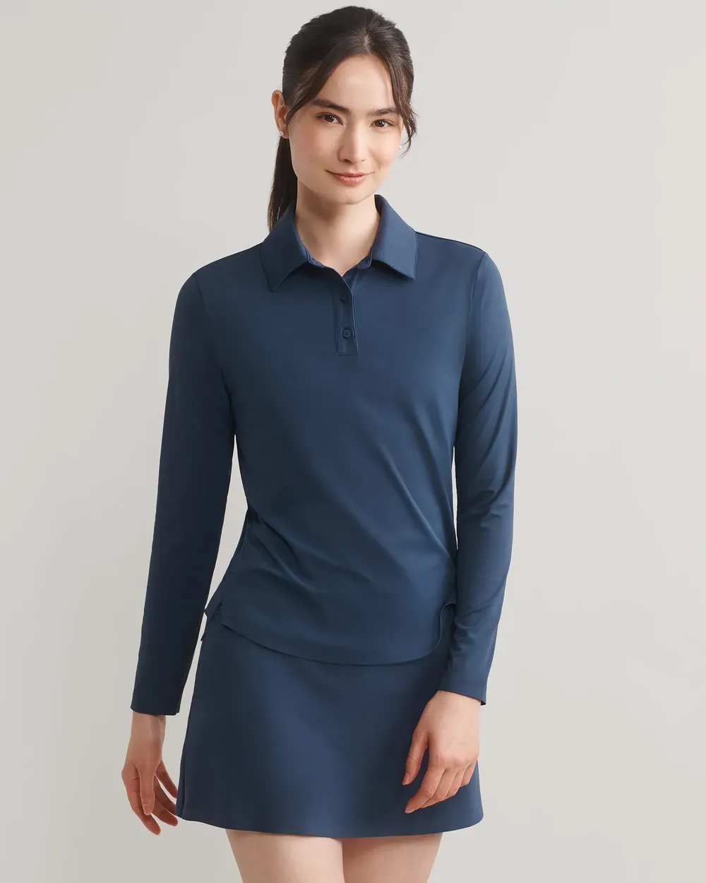Rhone womens Course to Court Long Sleeve Polo by anthem branding