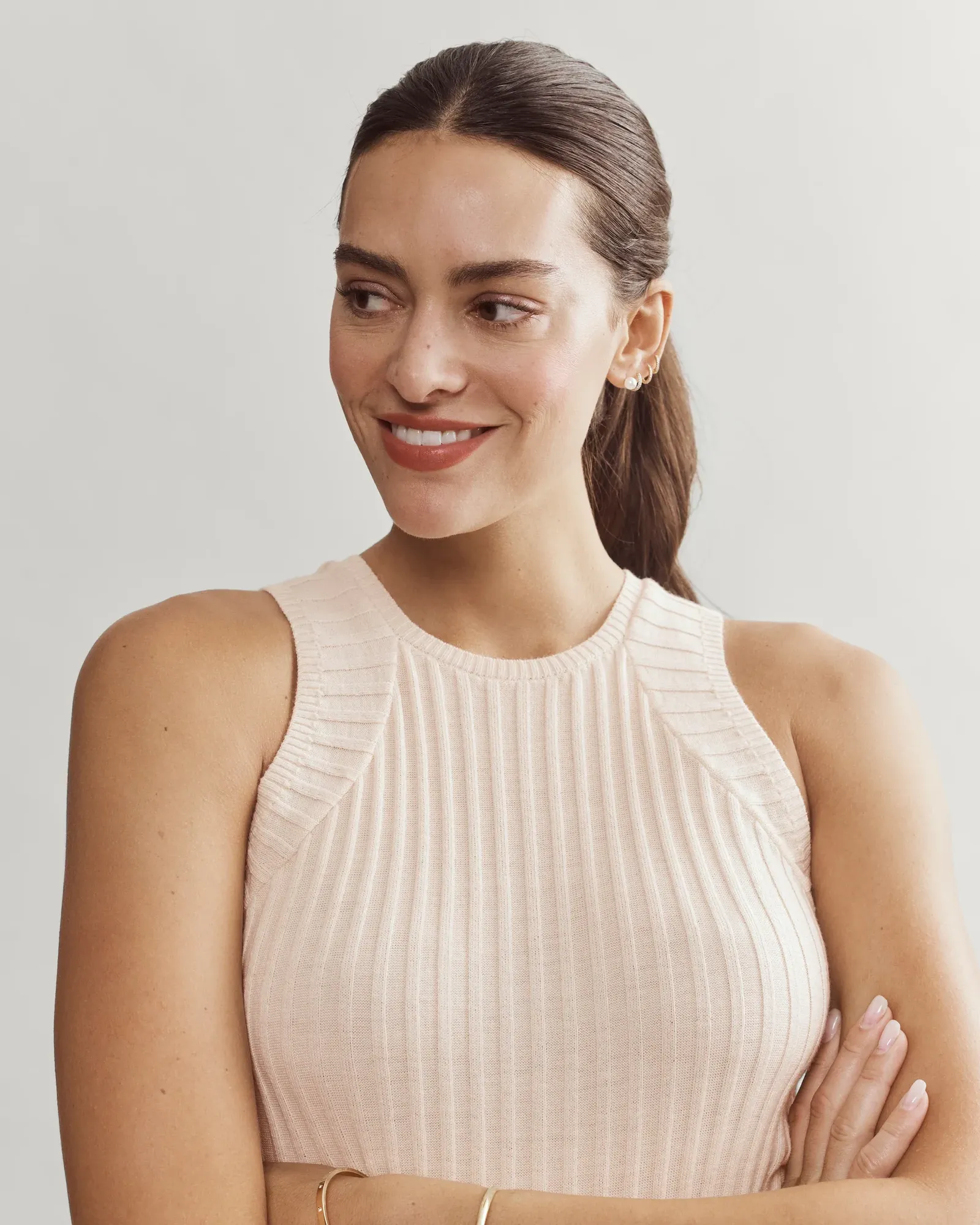 Porto Merino Blend Sweater Vest Cream 035 2000x