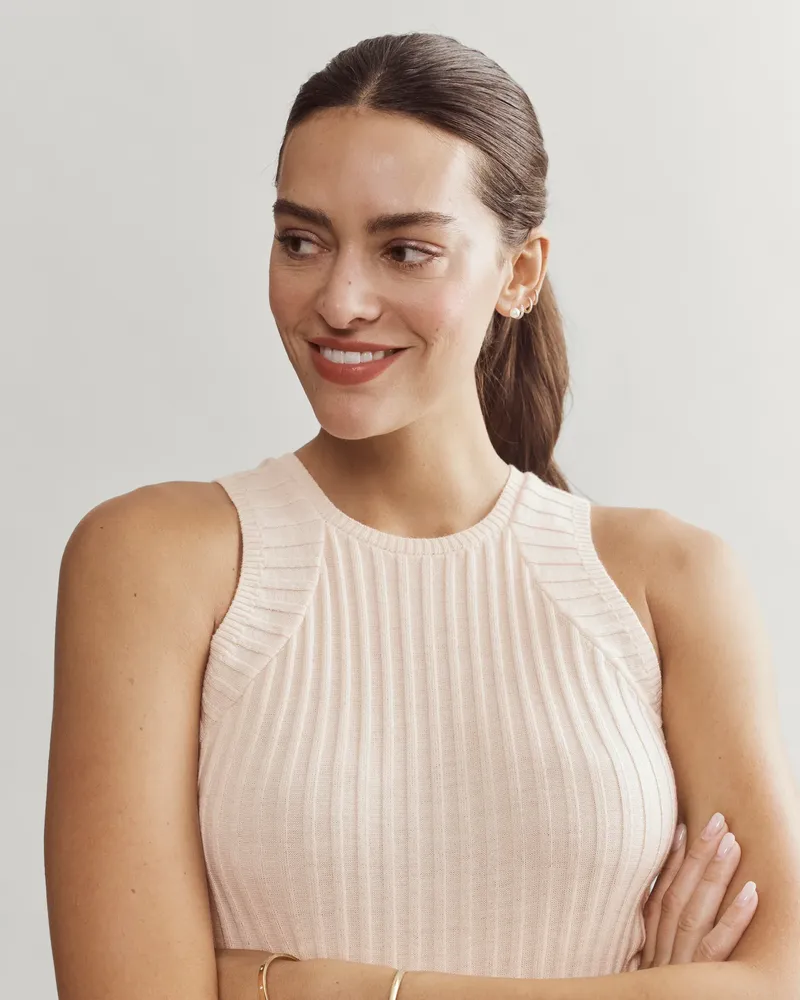 Porto Merino Blend Sweater Vest Cream 035 2000x