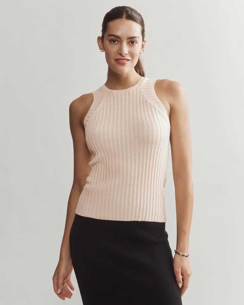 Rhone womens Porto Merino Blend Sweater Tank by anthem branding