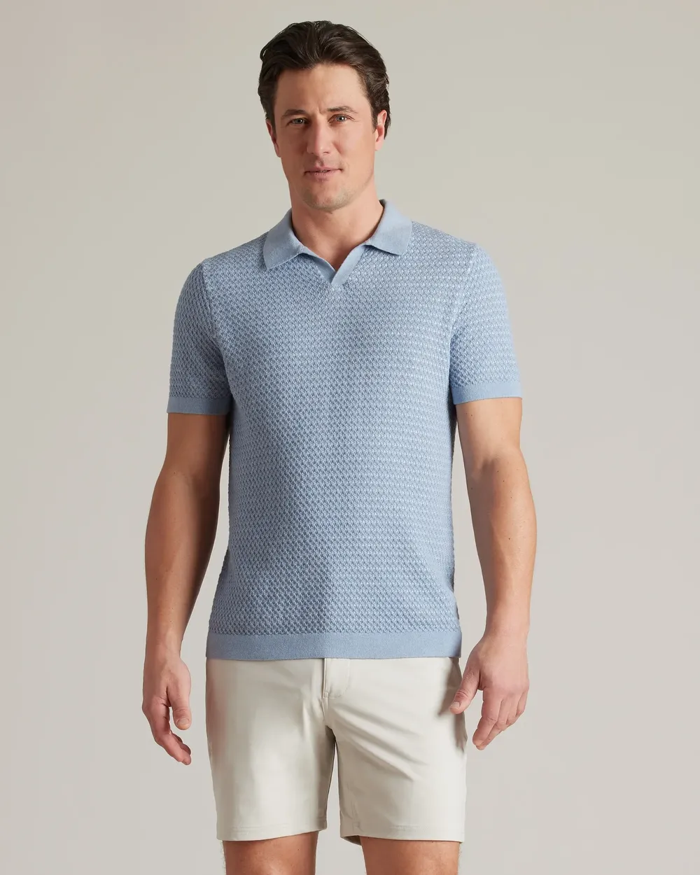 Rhone mens Johnny Collar Polo by anthem branding