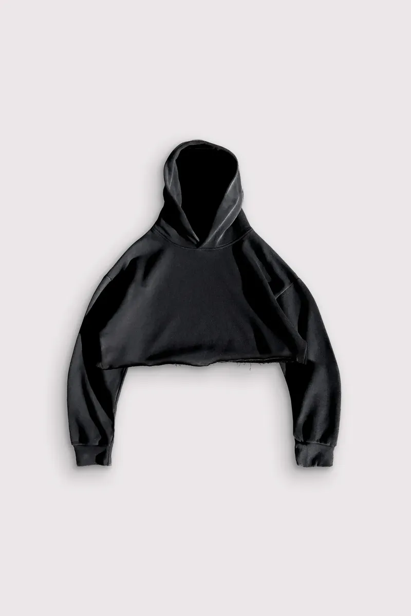 Sixelar cropped cordless hoodie by anthem branding