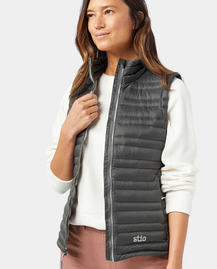 Stio womens Pinion Down Vest corporate sales by anthem branding