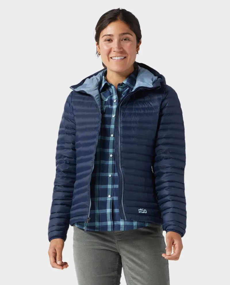 Stio womens Pinion Down Hooded by anthem branding