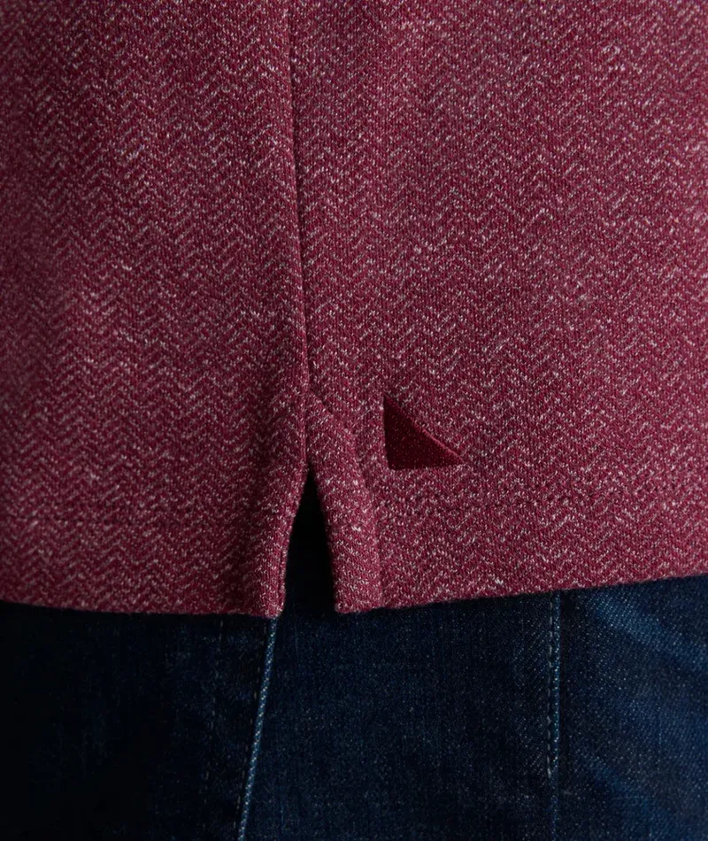 HARROW UNTUCKIT 42119 Mrn HERRINGBONE HENLEY SOLID TAWNY PORT 4 8cfbba3c 3331 46dc 8faa 33f2dfdc6ce3