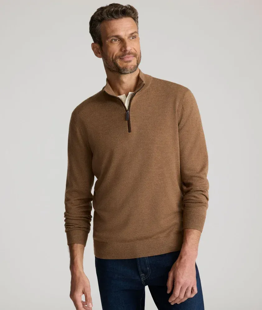 Quarter zip sweaters by untuckit by anthem branding