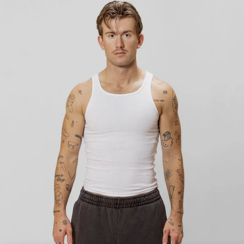2x1 rib tank us standard apparel by anthem branding