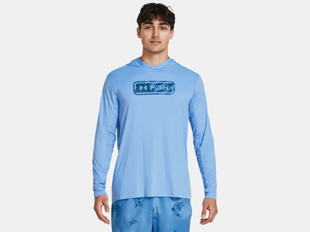 Under armour fishing hoodie corporate sales by anthem branding