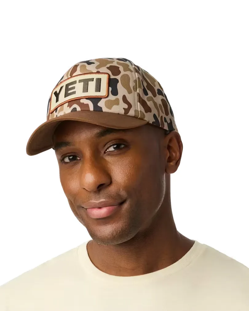 Yeti camo 5 panel hat by anthem branding
