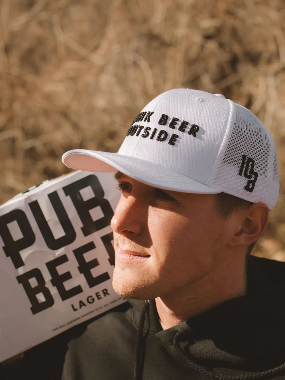10 barrel pub beer white trucker hat by anthem branding lifestyle 1