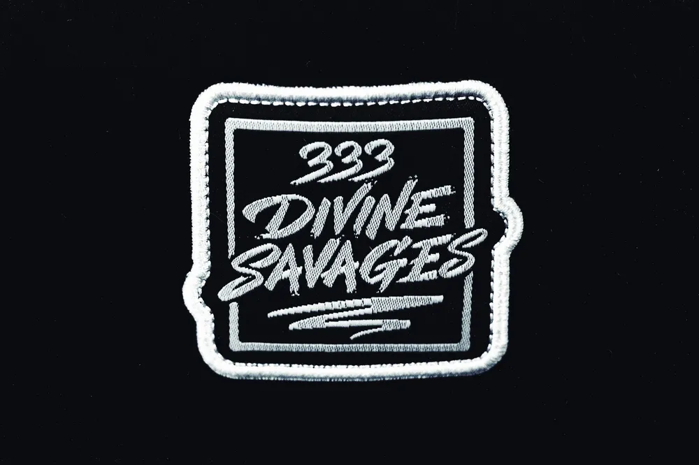 Divine Savages 5 Panel Flat Brim Trucker Hat by Anthem Branding 2