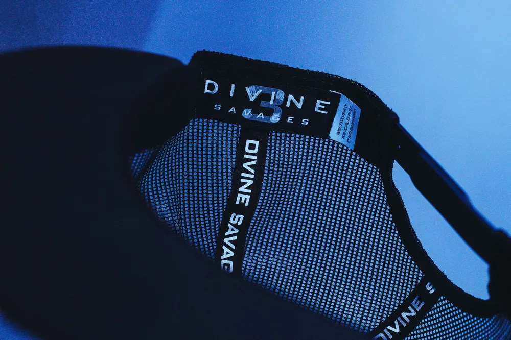 Divine Savages 5 Panel Flat Brim Trucker Hat by Anthem Branding 5