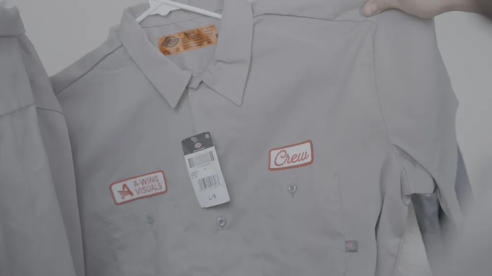 A wing visuals crew shirt