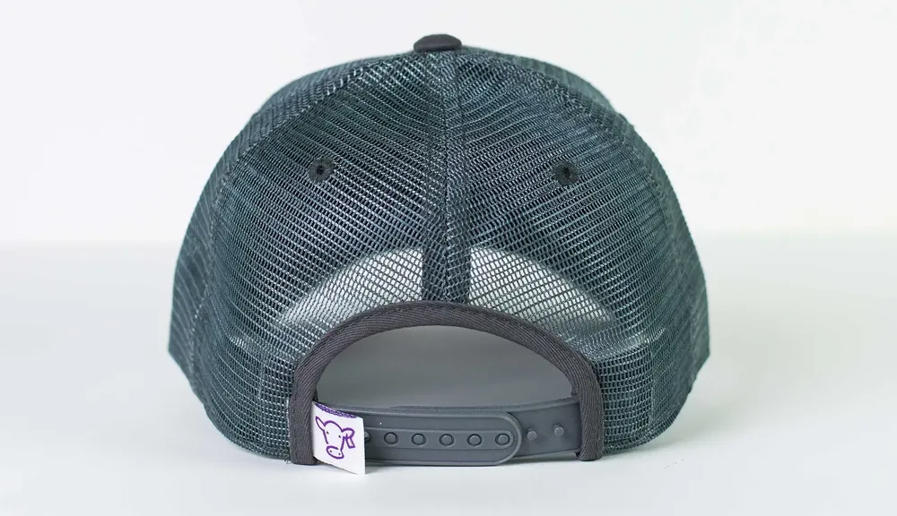 A2 Curved Brim Mesh Trucker Hat Back by Anthem Branding