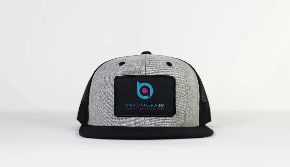 Amazing Brains Trucker Hat front by Anthem Branding