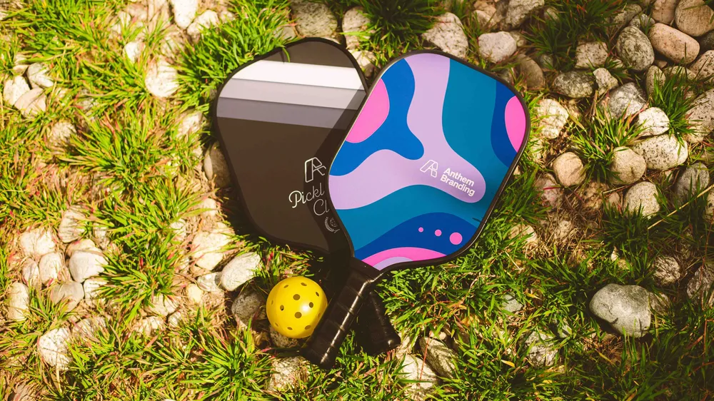 Anthem Branding custom digital print pickleball paddle set by anthem branding 1