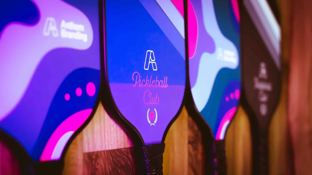 Anthem Branding custom digital print pickleball paddle set by anthem branding 5