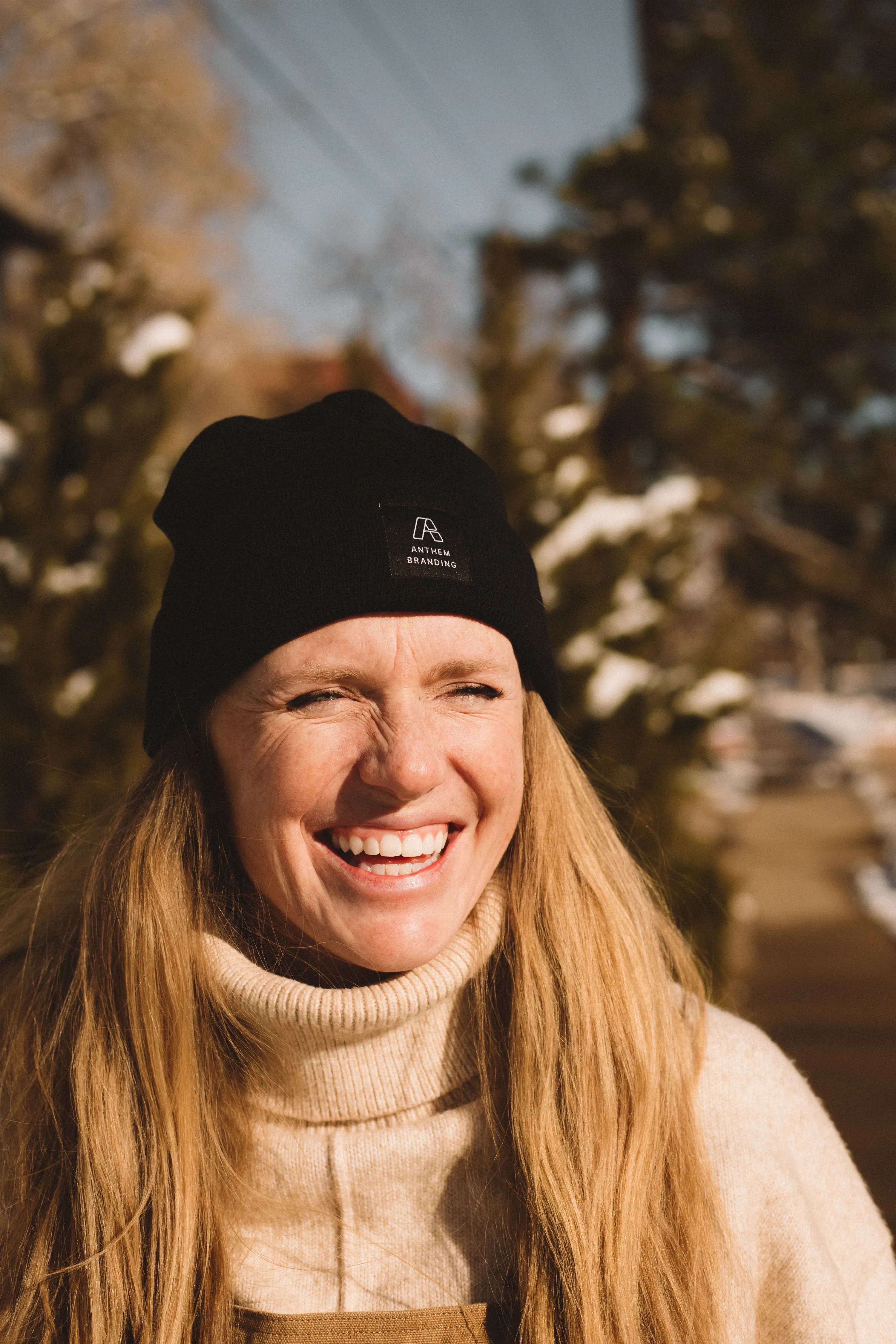 Black Custom Beanie by Anthem Branding