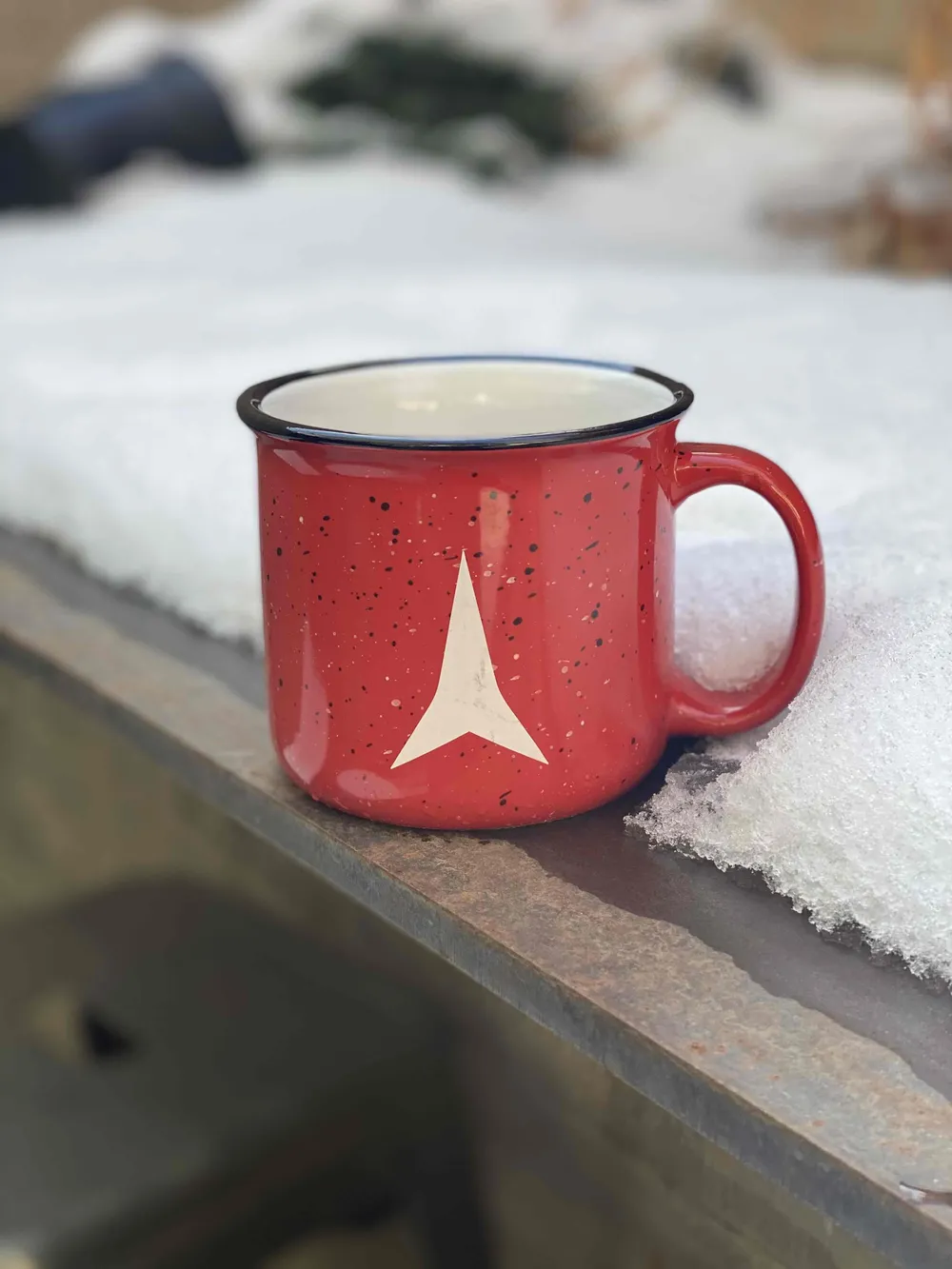 Custom camping mug for atomic by anthem branding