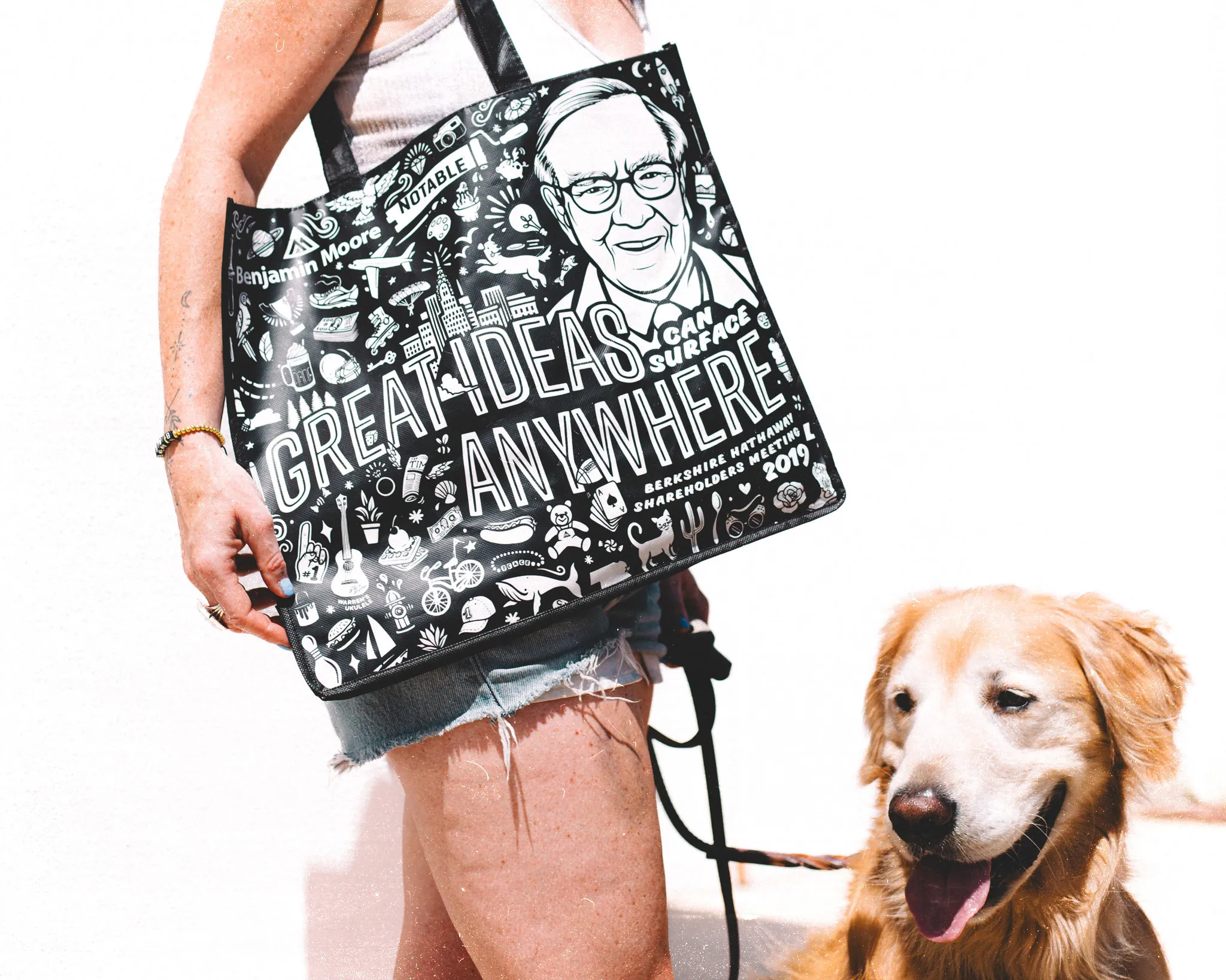 Benjamin Moore Custom Laminated Bag Black All Over Print by Anthem Branding 2