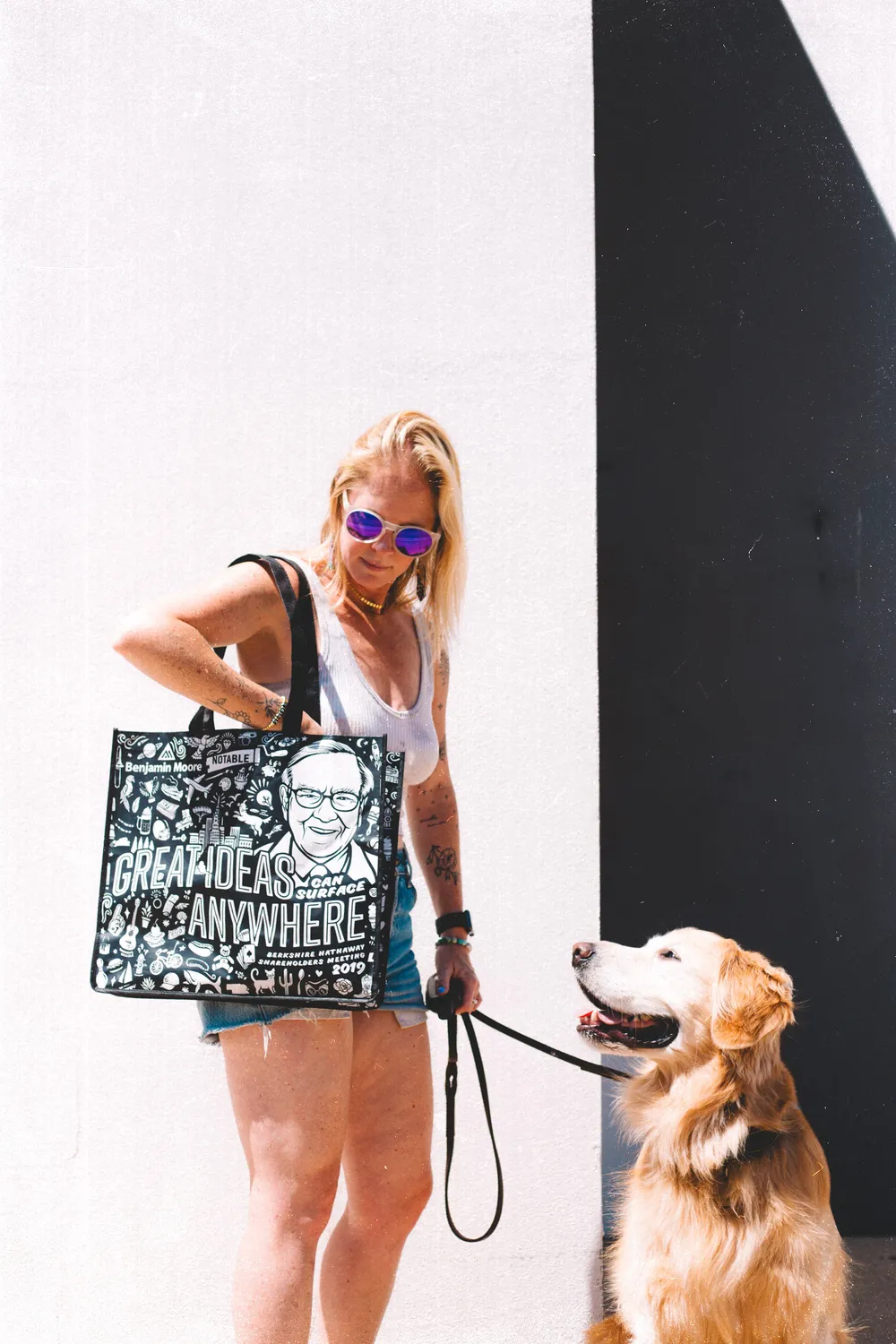 Benjamin Moore Custom Laminated Bag Black All Over Print by Anthem Branding 3