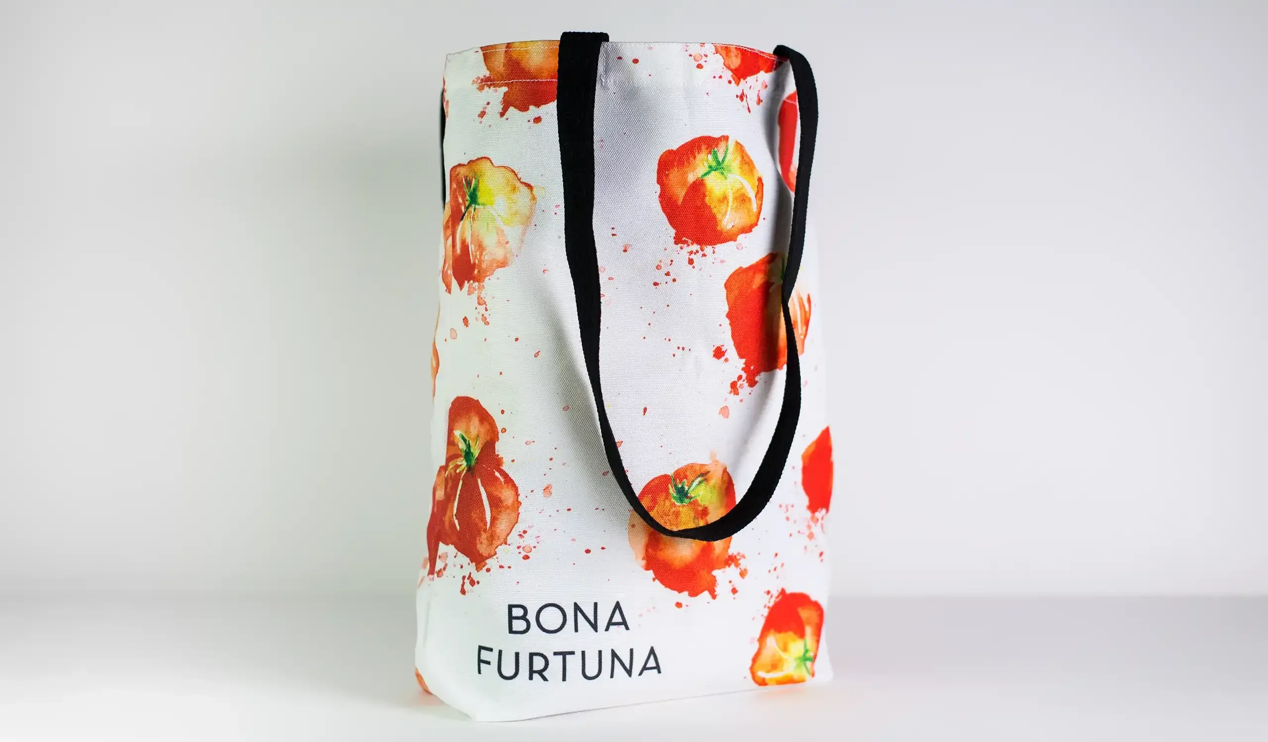 Bona Furtuna Recycled Tote Bags Upright Handles Outside by Anthem Branding