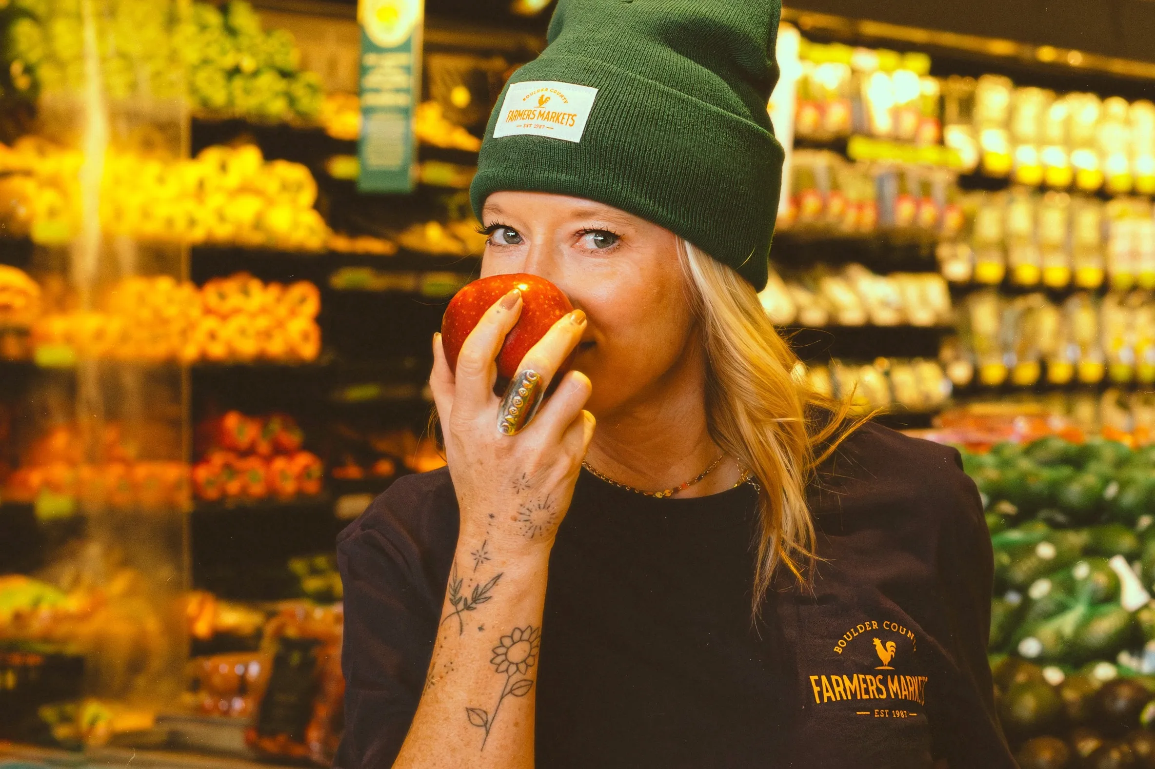 Boulder County Farmers Market beanie shirt by Anthem Branding 2 1