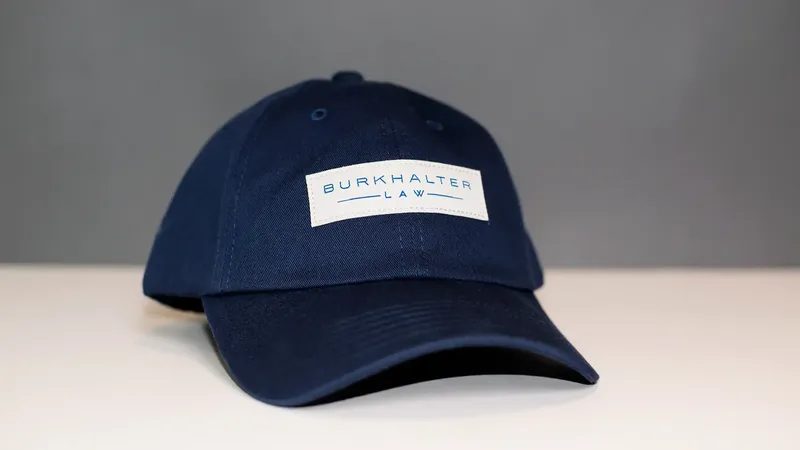 The Burkhalter Law Firm Dad Hat Woven Label with Wordmark by Anthem Branding