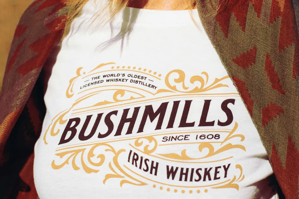 Bushmills Irish Whiskey White T Shirt by Anthem Branding 2
