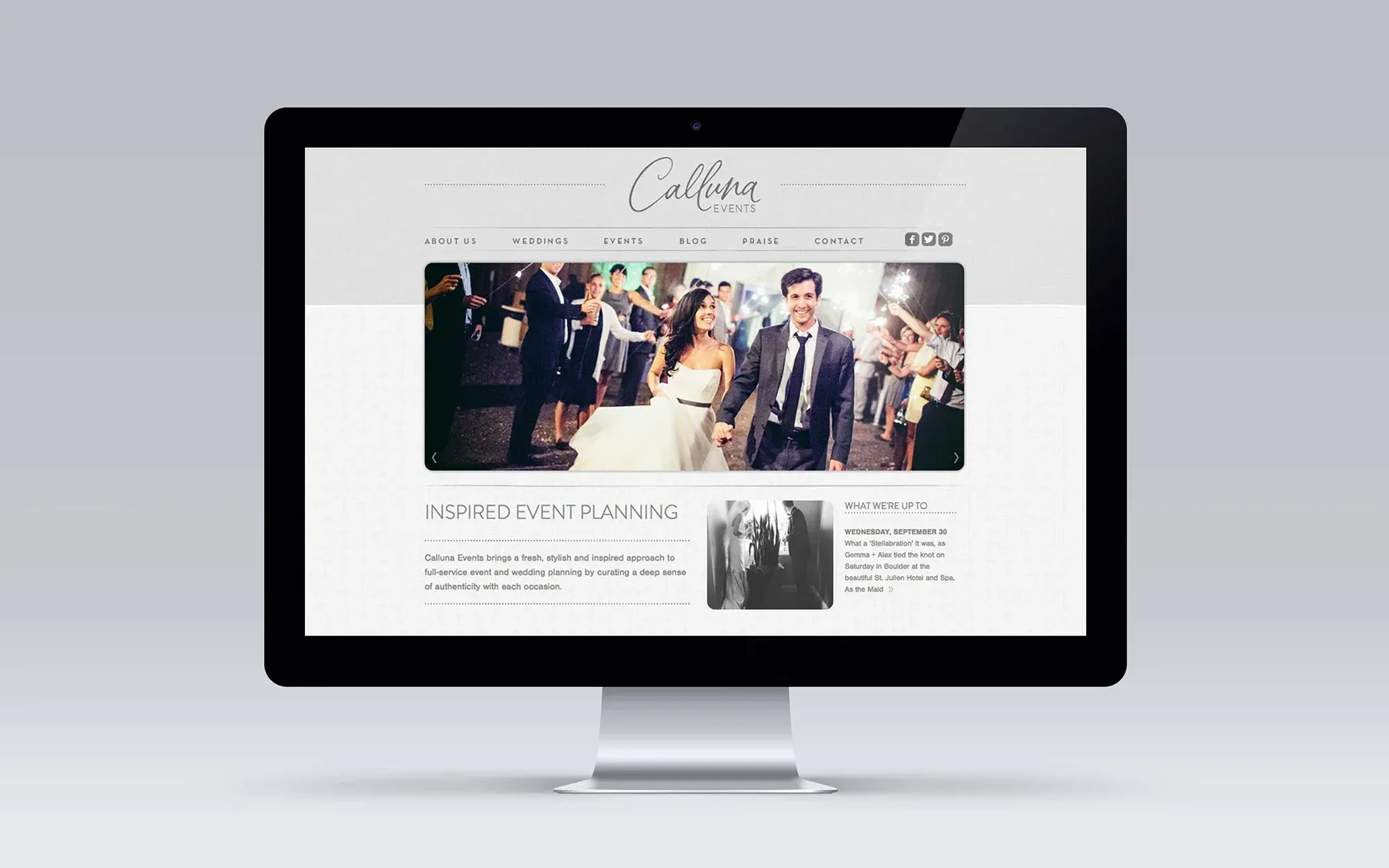 Calluna Events Website by Anthem Branding