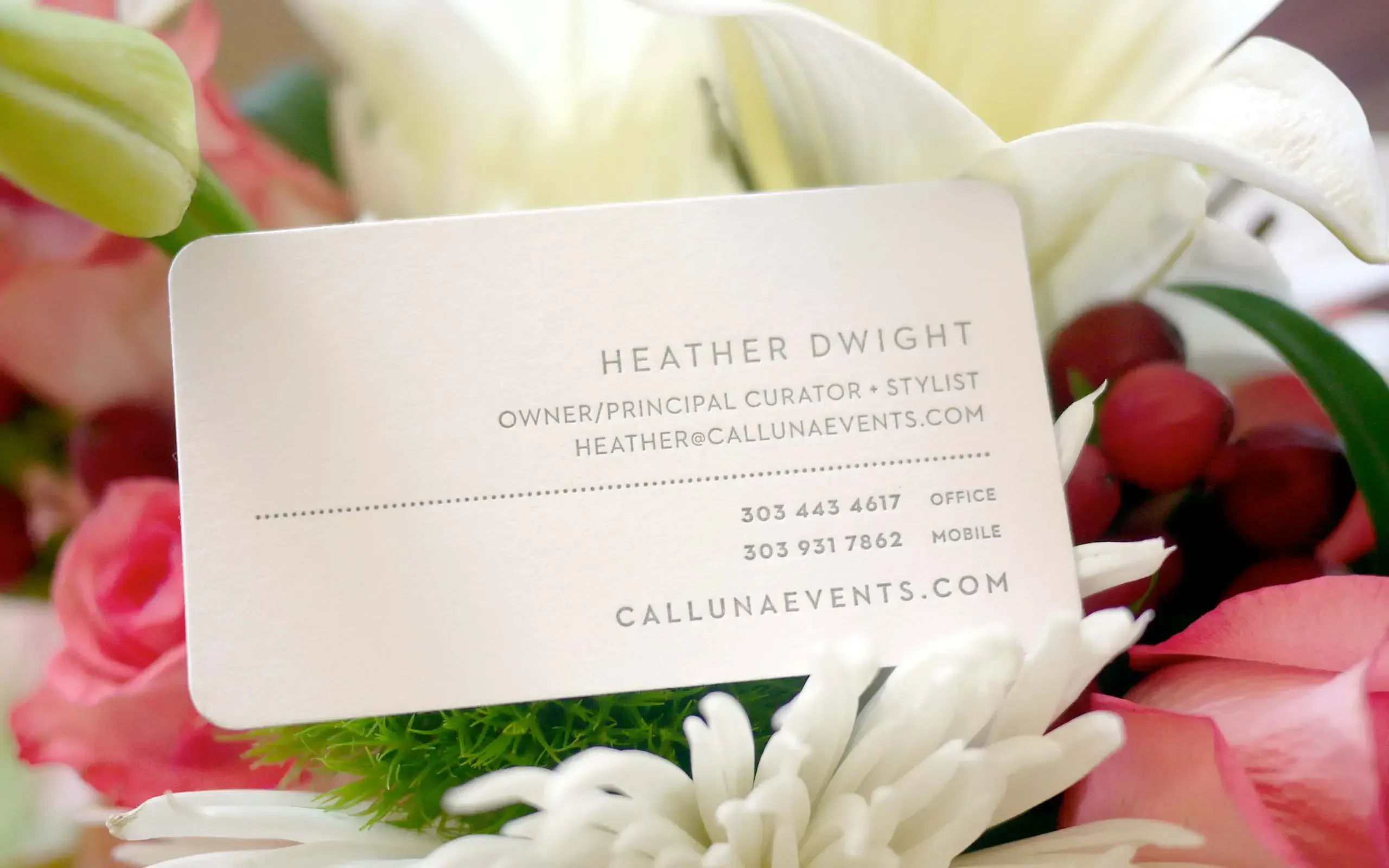 Calluna Events Collateral by Anthem Branding