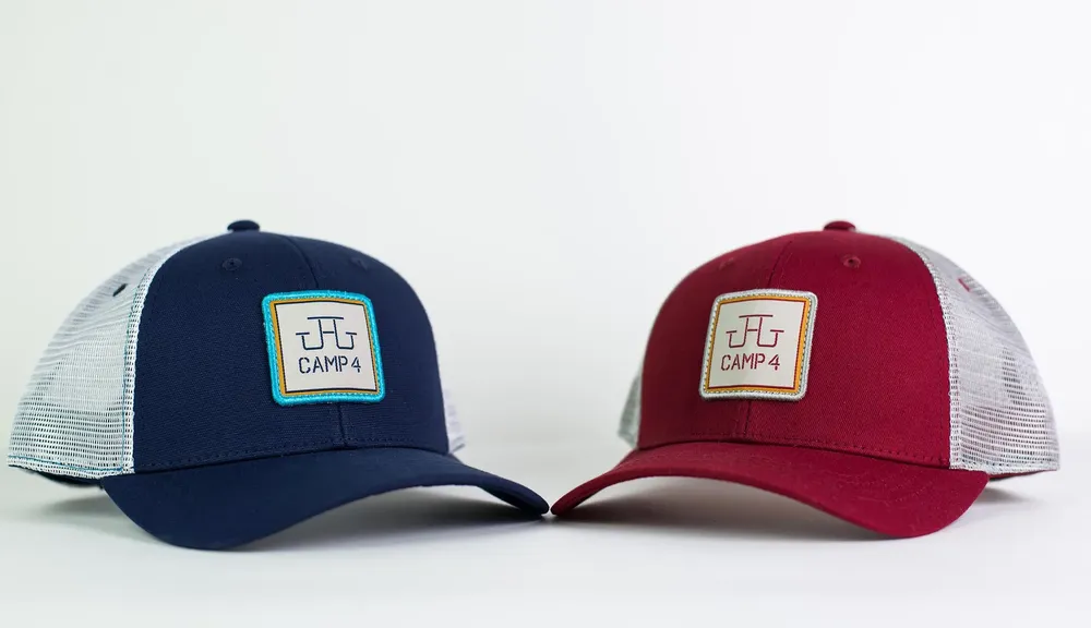 Trucker Hats for Camp 4 Wine Cafe by Anthem Branding