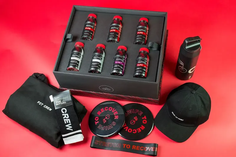 Cheribundi Influencer Kit Unpacked Red Backdrop by Anthem Branding