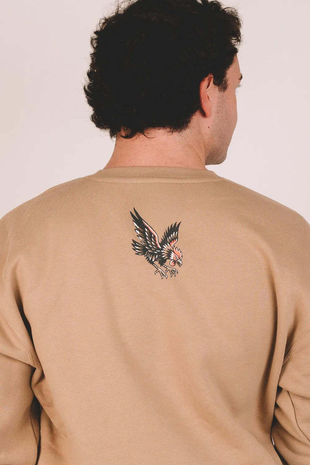 Chicken cock whiskey crewneck sweatshirt by anthem branding 3