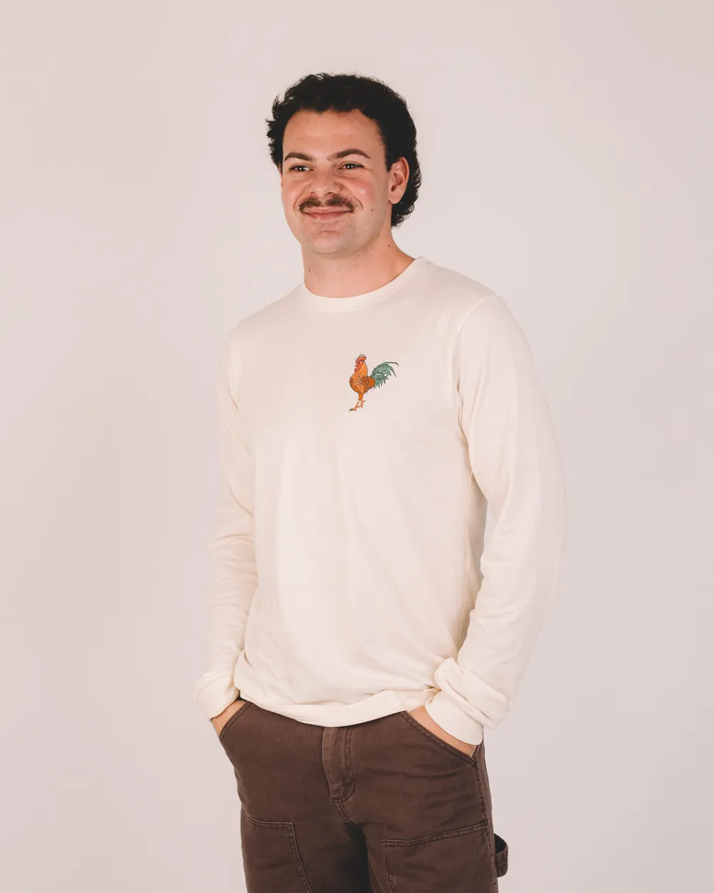Chicken cock whiskey long sleeve tee by anthem branding 1