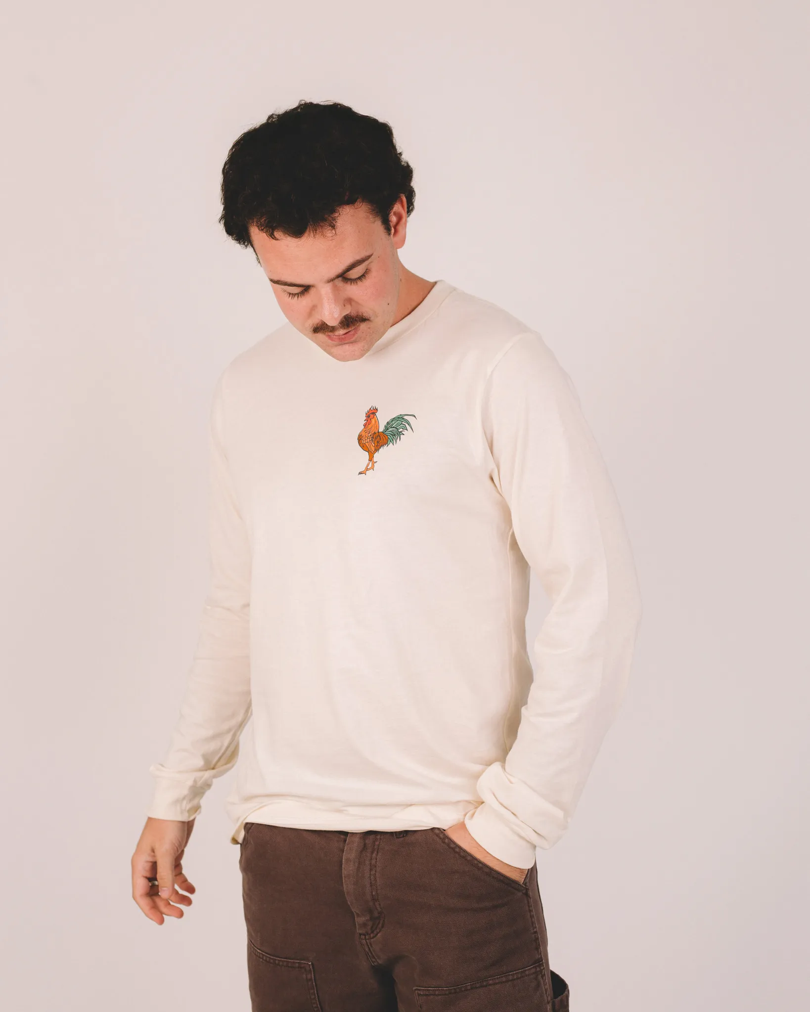 Chicken cock whiskey long sleeve tee by anthem branding 2