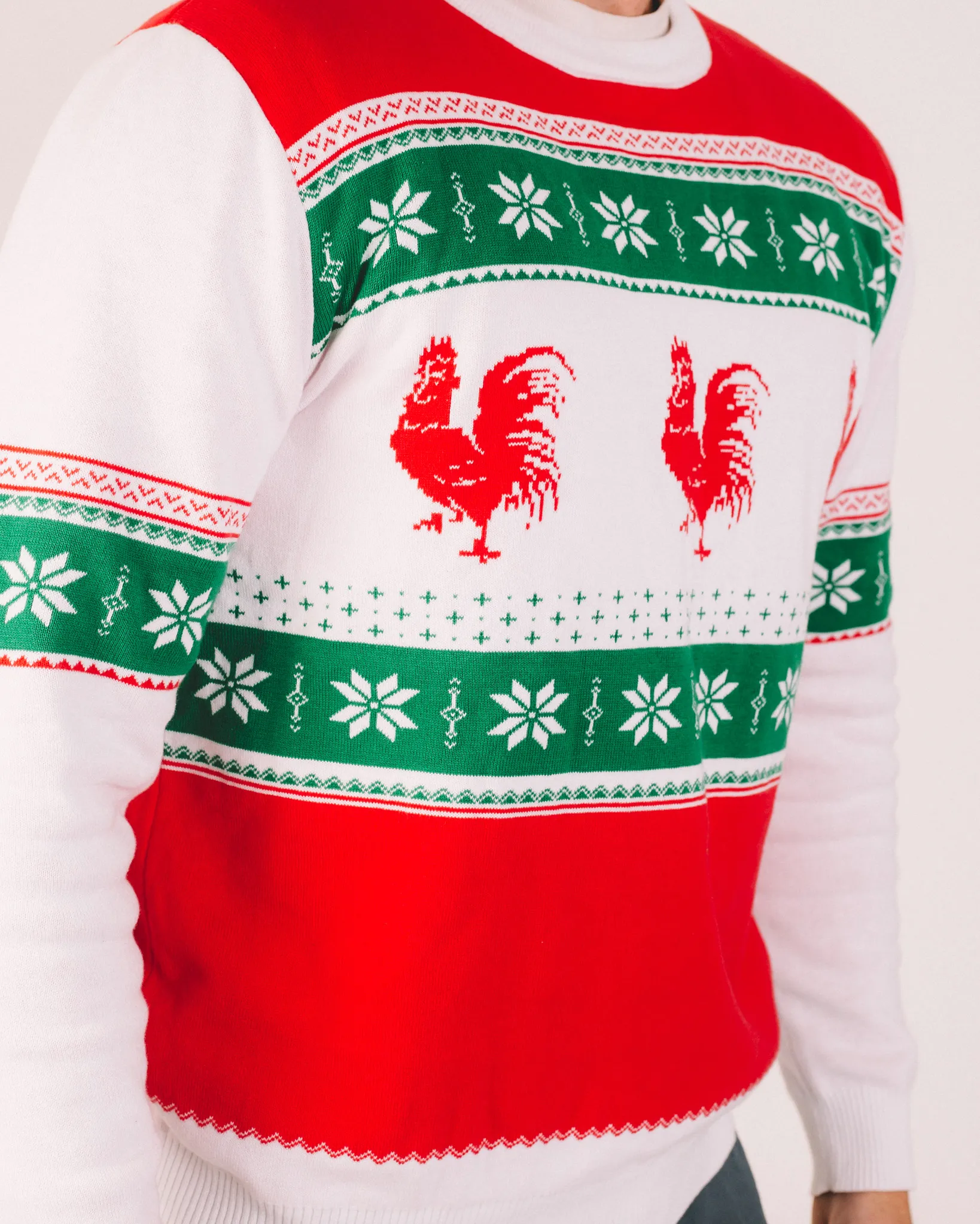 Chicken cock whiskey holiday sweater by anthem branding 6